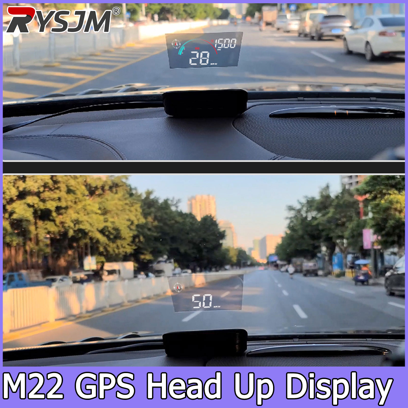 Anemometer Wind Speed - جهاز عرض على الزجاج الأمامي M22