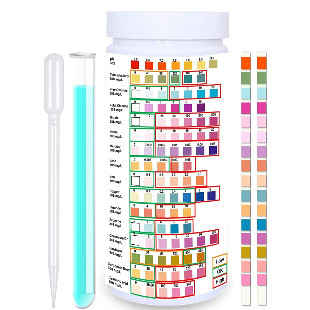 Water Testing Kit - شرائط اختبار المياه لمياه الشرب ،