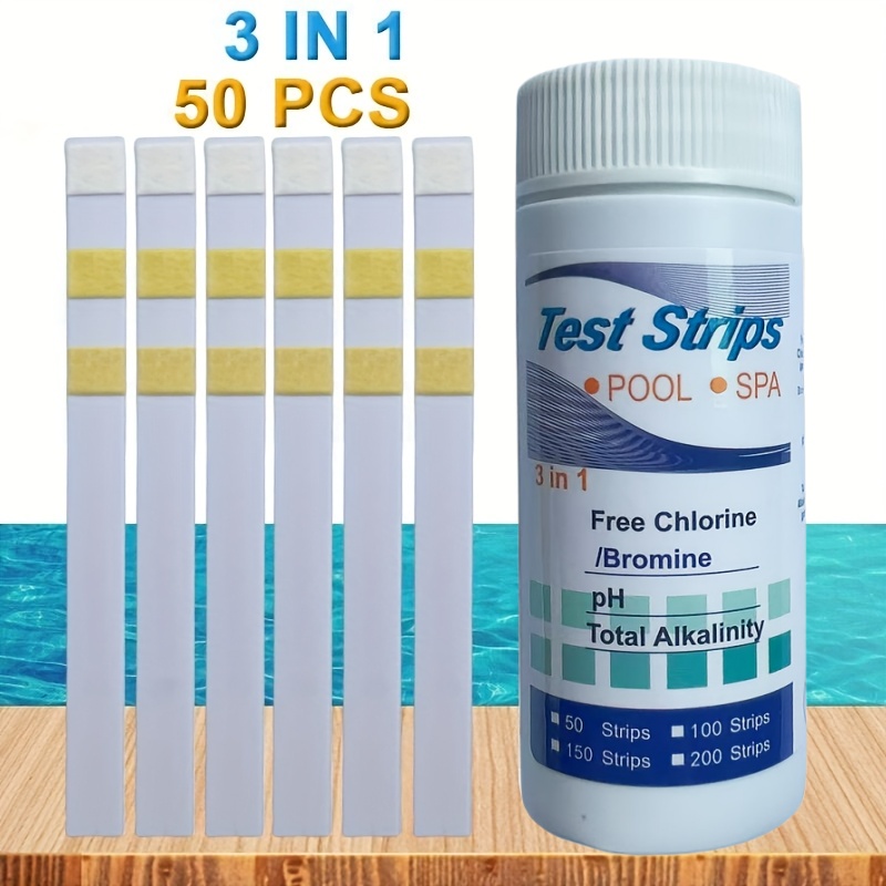 Water Testing Kit - شرائط اختبار الكلور PH سبا حمام
