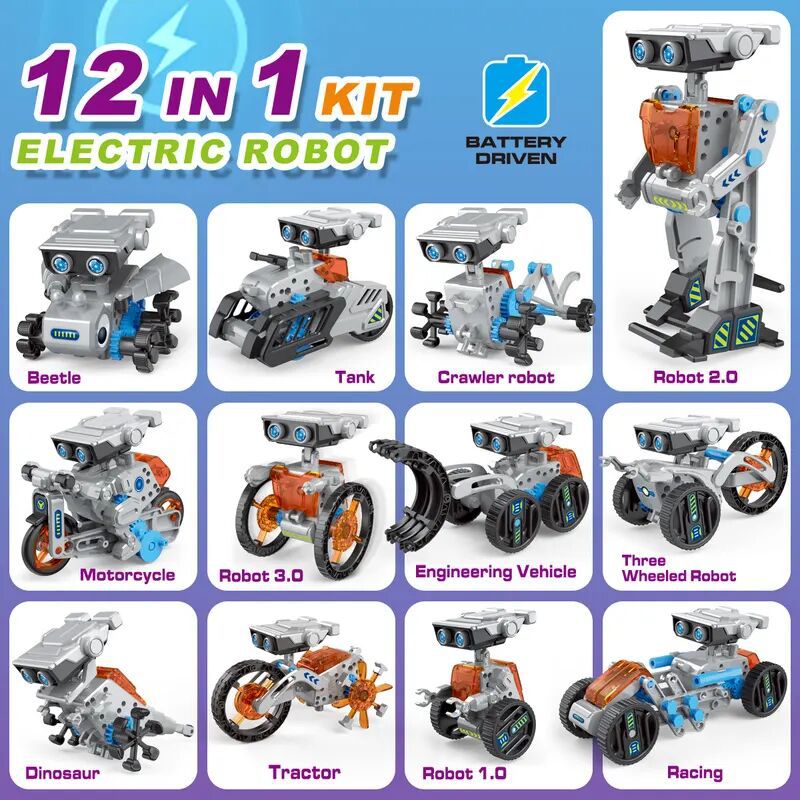 12 في 1 تجربة علمية لعبة روبوت - مراجعة Science Toys وسعره