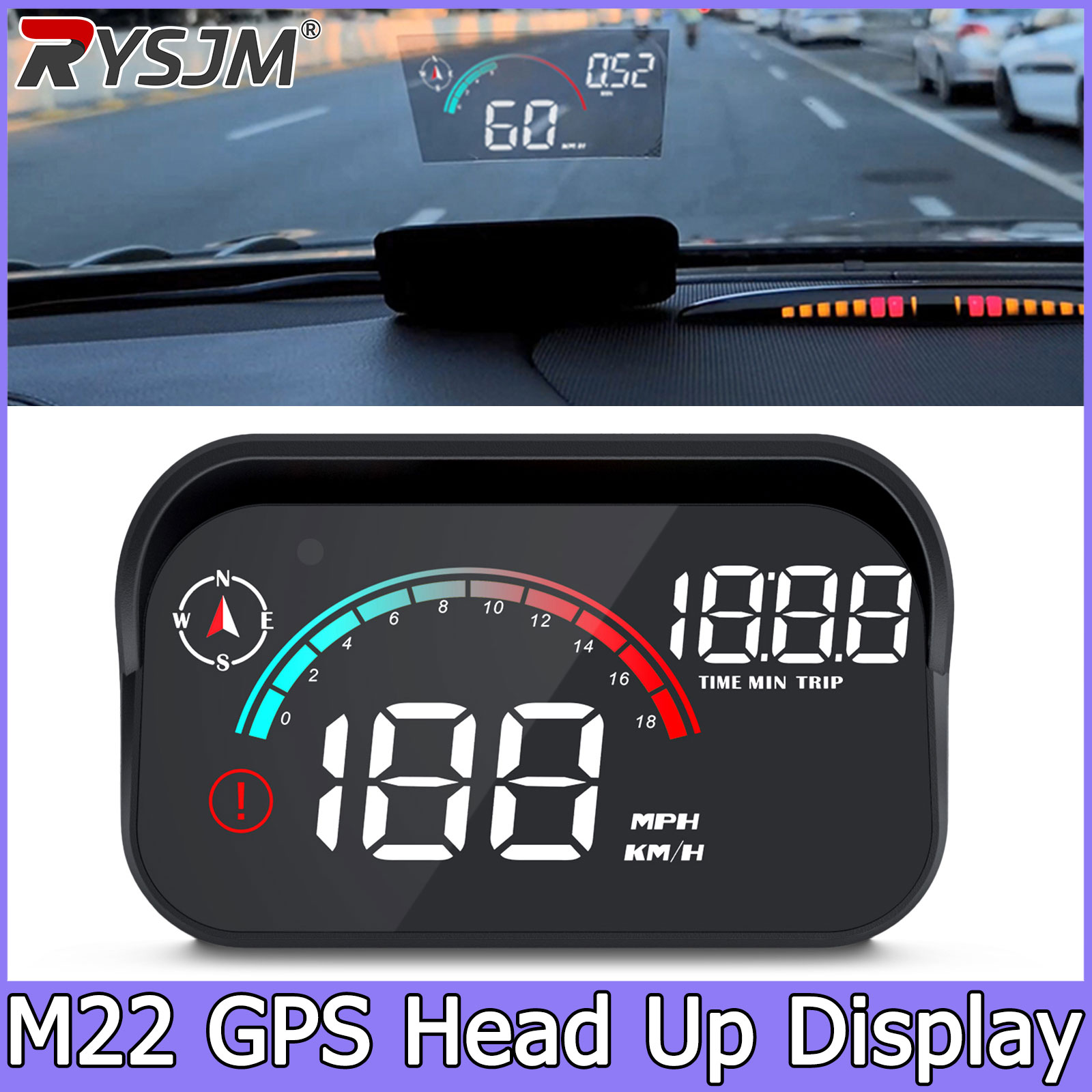 جهاز عرض على الزجاج الأمامي M2 - مراجعة Anemometer Wind Speed وسعره