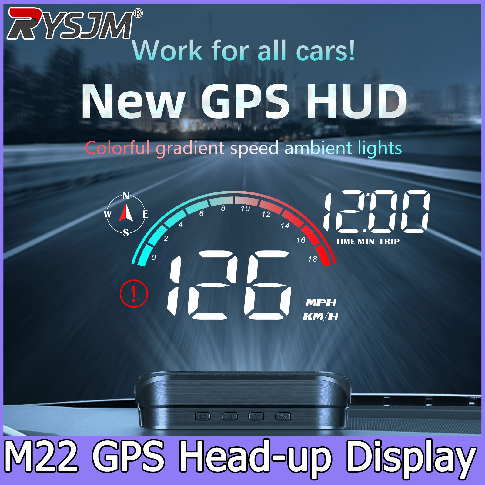 جهاز عرض على الزجاج الأمامي M2 - مراجعة Anemometer Wind Speed وسعره