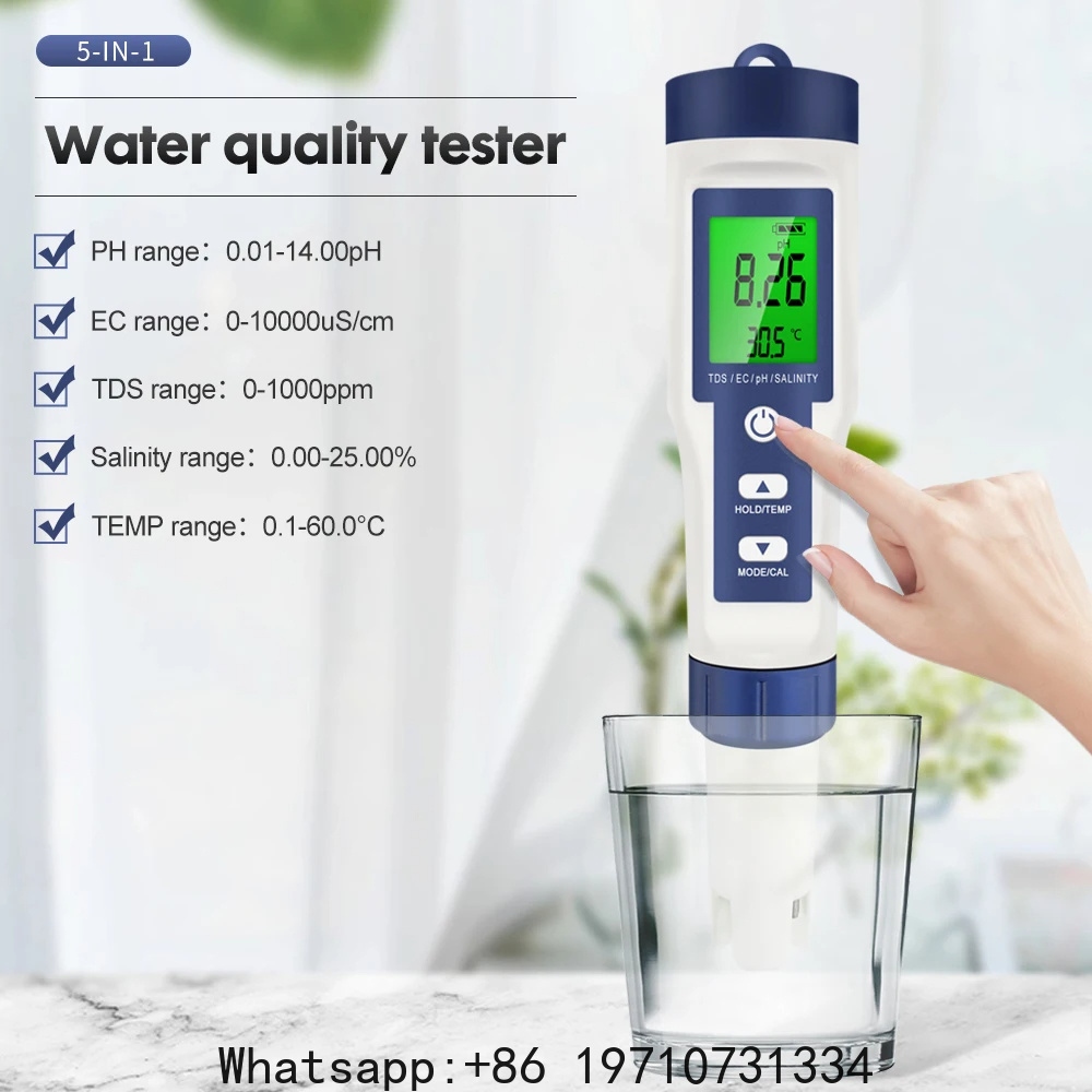 جهاز قياس رقمي 5 في 1 لقياس در - مراجعة Water Testing Kit وسعره
