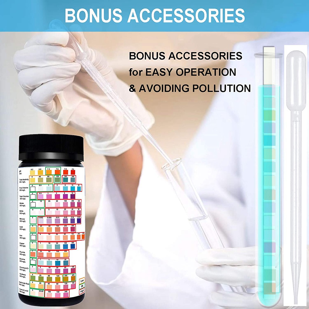 شرائط اختبار المياه لمياه الشر - مراجعة Water Testing Kit وسعره